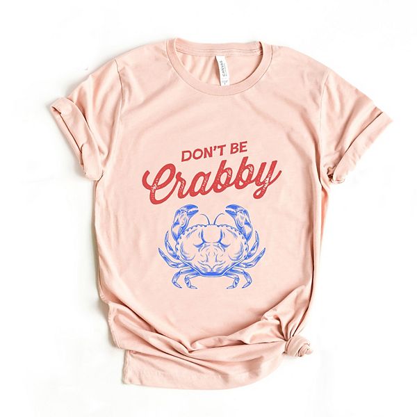 

Футболка с принтом Don't be crabby Simply Sage Market, Blush, Зеленый, Футболка с принтом Don't be crabby Simply Sage Market, Blush