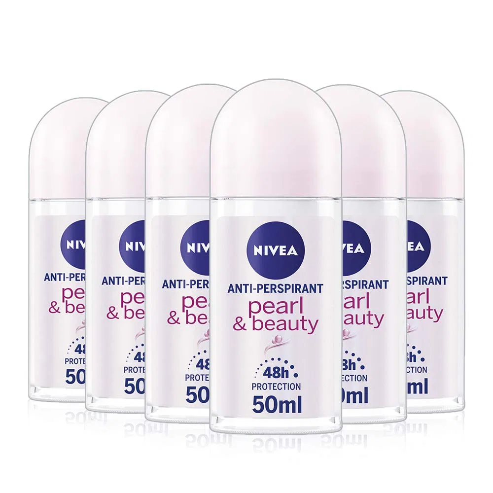 Шариковый дезодорант NIVEA Pearl & Beauty, 6 штук Nivea