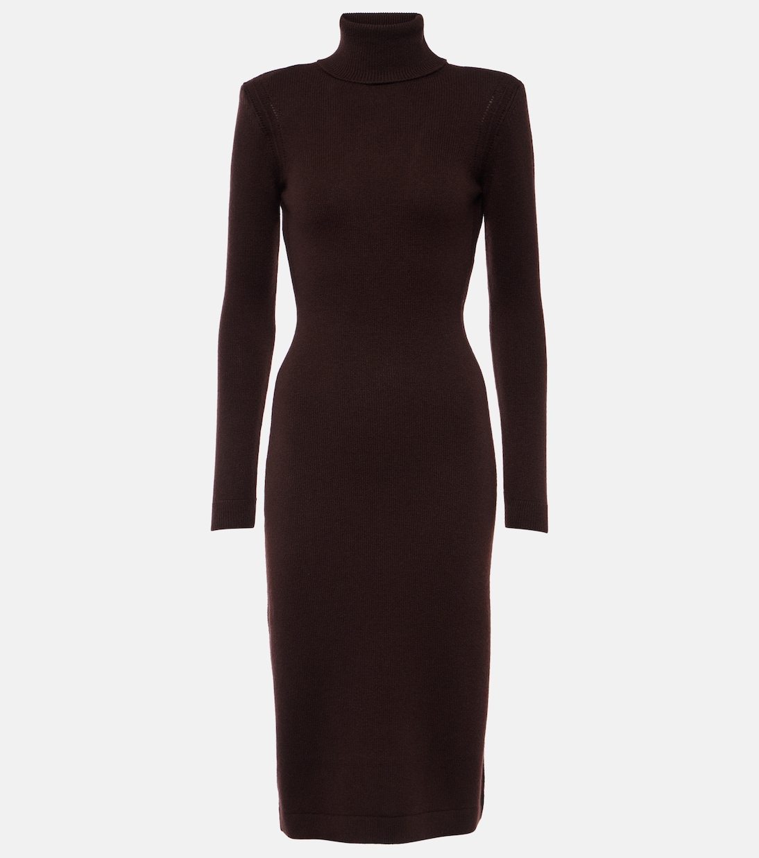 

Платье-миди из кашемира с высоким воротником Tom Ford, Mahogany