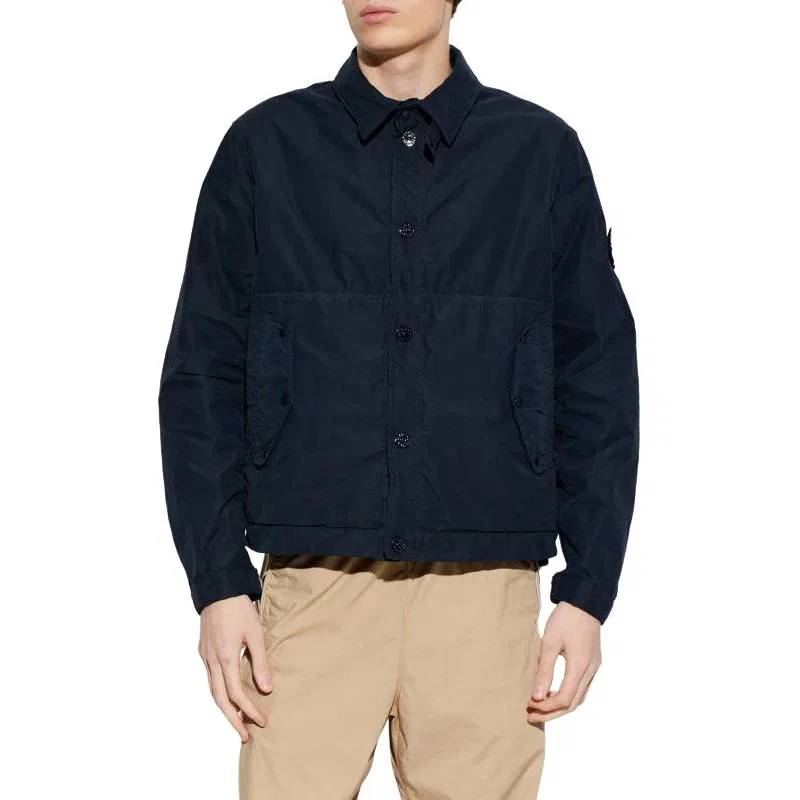 Куртка с накладными карманами STONE ISLAND, Marine Blue — фото 4