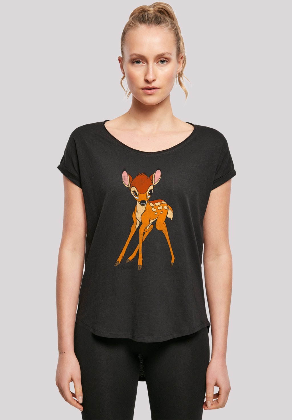 

Футболка с принтом DISNEY BAMBI CLASSIC F4NT4STIC, черный