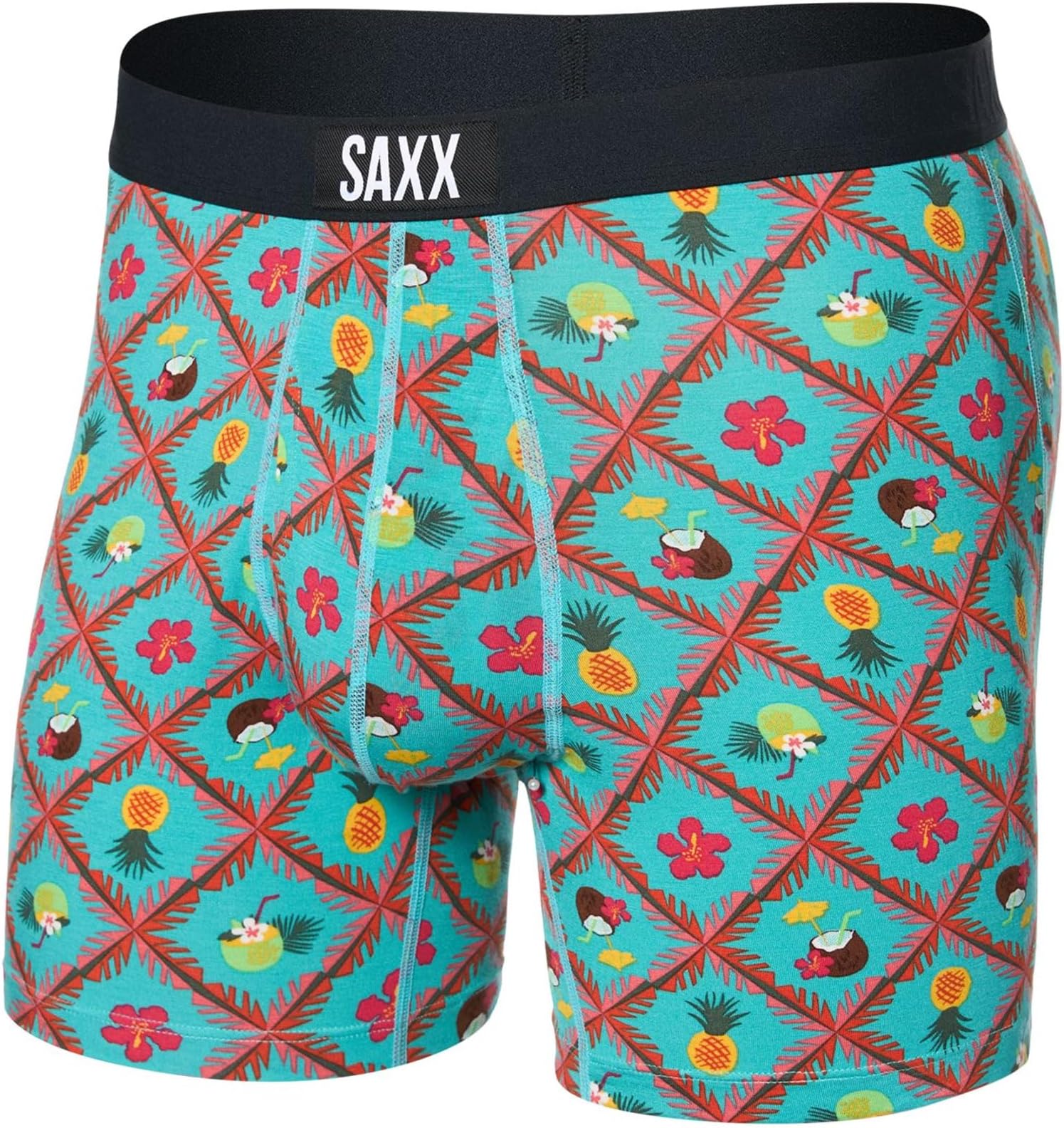 

Боксеры SAXX UNDERWEAR Vibe Super Soft Boxer Brief, цвет Pina Colada Plaid/Aqua