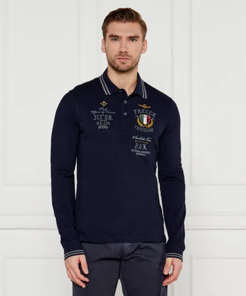 

Футболка поло Regular fit Aeronautica Militare, синий