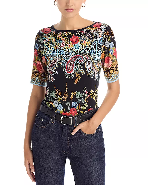 

Любимая блузка Джейн Johnny Was, черный