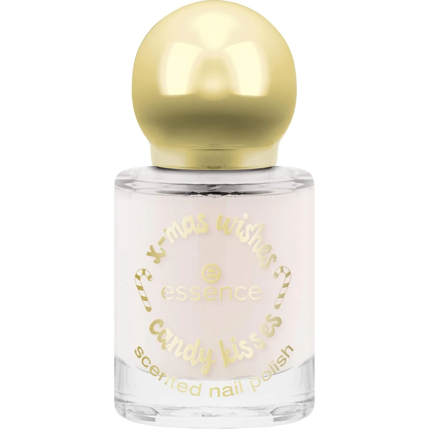 Ароматизированный лак для ногтей «X-mas Wishes Candy Kisses» от Essence Essence
