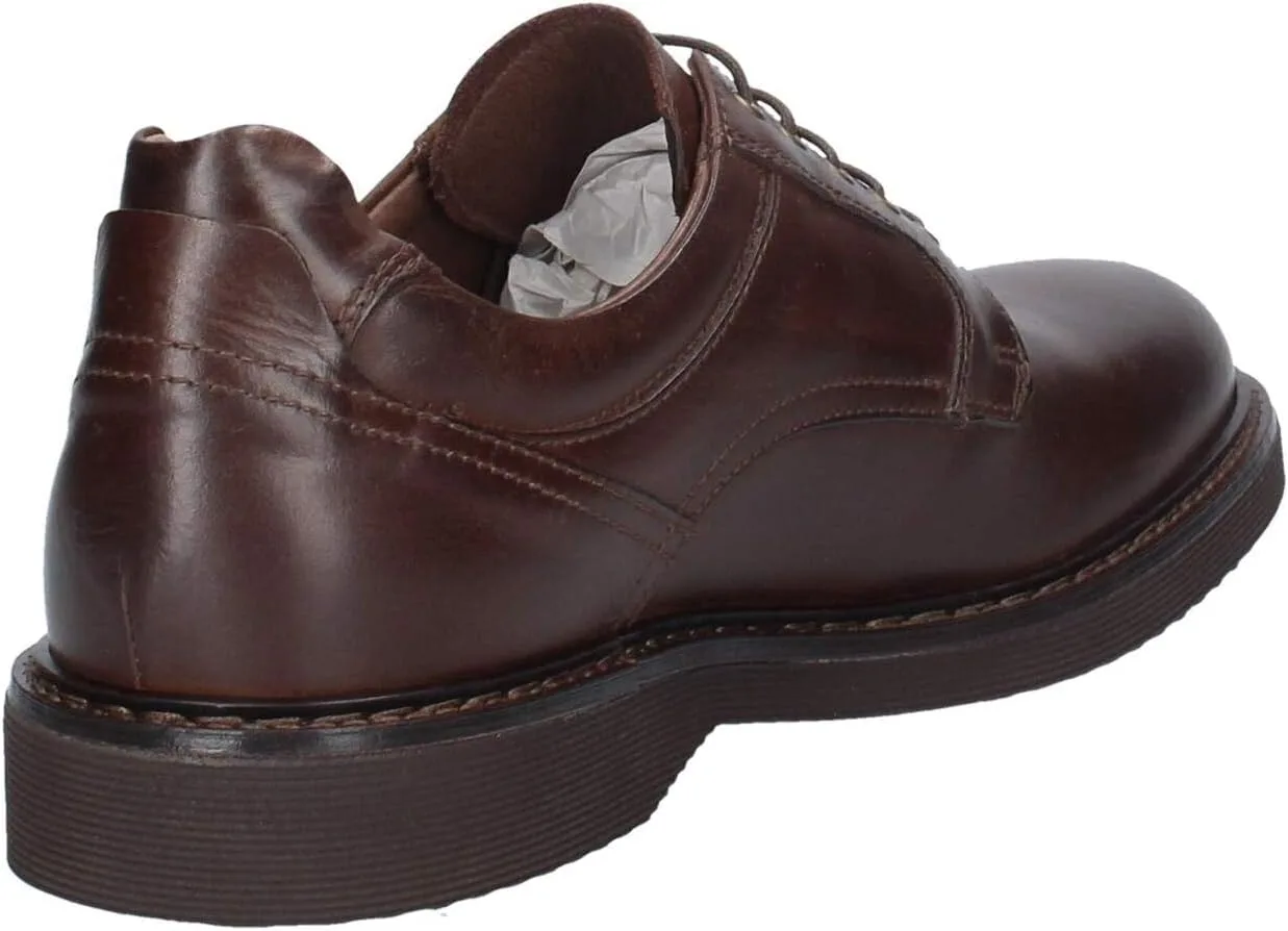 Современные мужские туфли на шнуровке BluGiardini Casual I001690U из синей кожи или ткани t.Moro. Отличная обувь, подходящая для всех. Октябрь/зима 2020-2021 Nerogiardini — фото 3