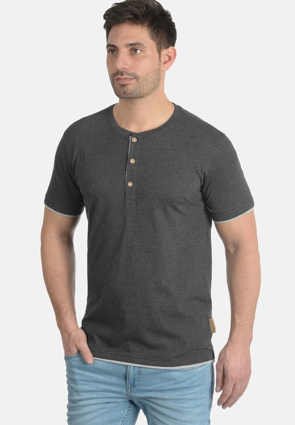 

Футболка базовая TONY INDICODE JEANS, цвет charcoal
