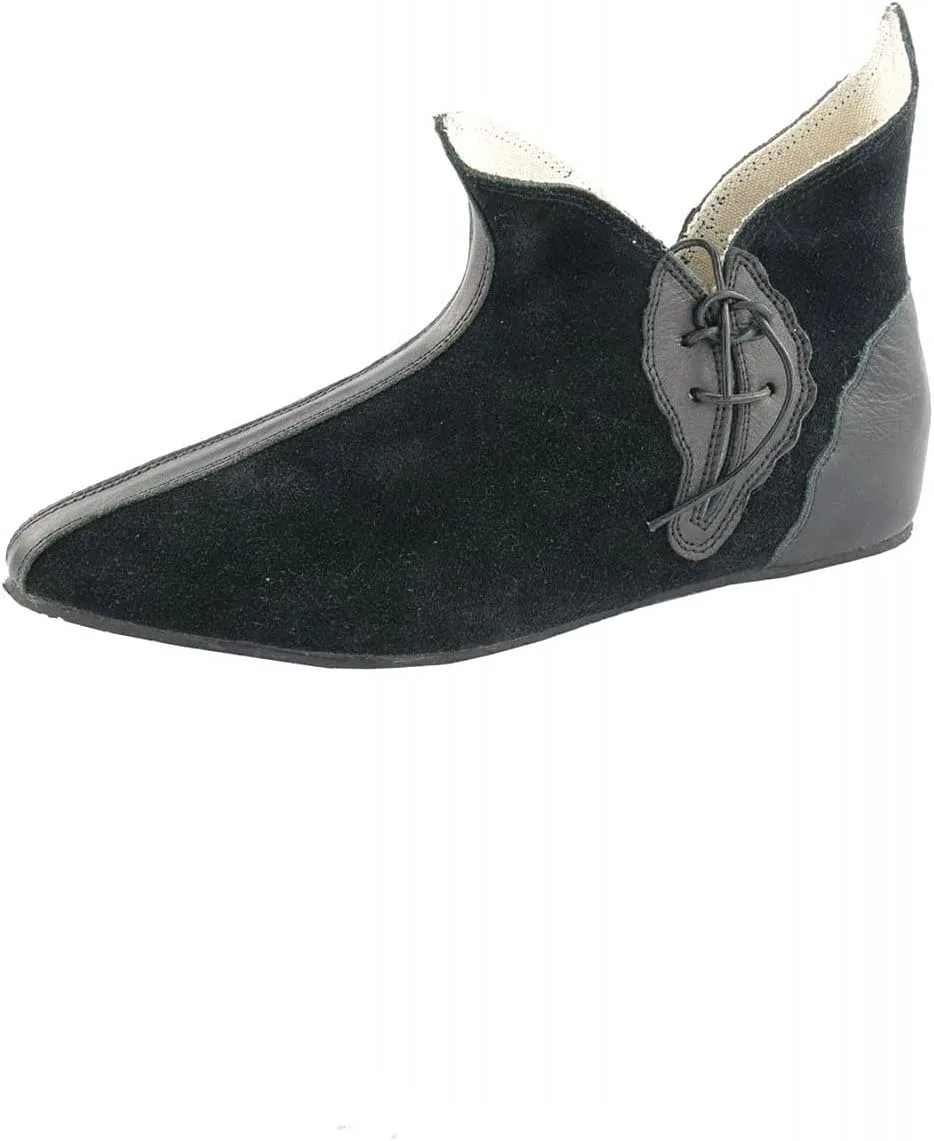 CP-Schuhe Средневековые замшевые туфли черного цвета
