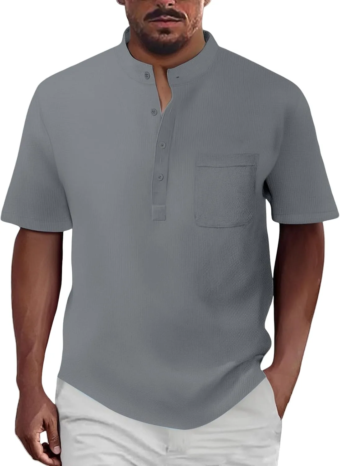 

Мужская футболка-поло с коротким рукавом и карманом CHXLQQX