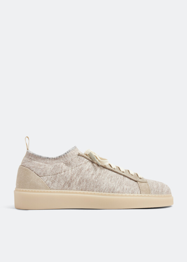 

Кроссовки Eleventy Knit, бежевый