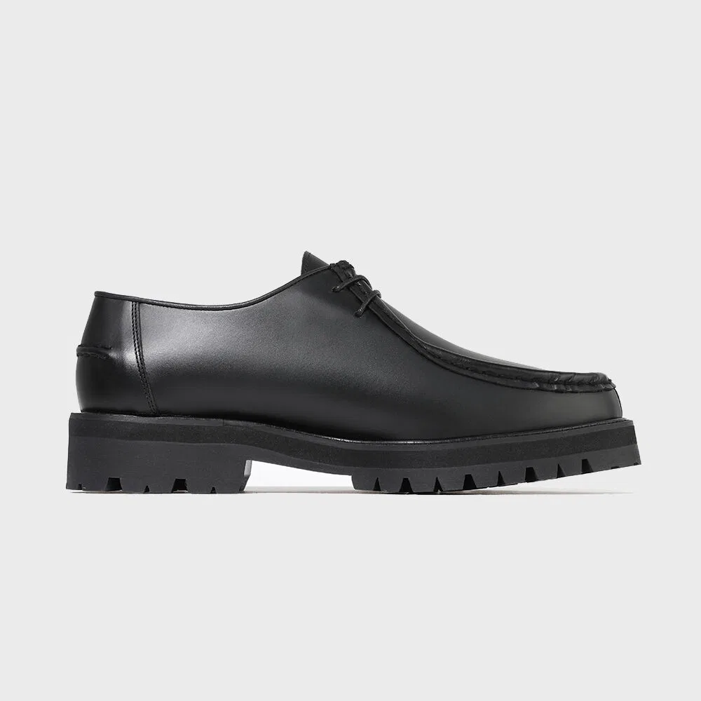 Мужские мокасины Vibram Commando Sole 9008 на заказ, чёрные, от Firenze.A — фото 3