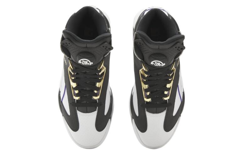 Винтажные мужские баскетбольные кроссовки Reebok Shaq Attaq, Black/White — фото 4