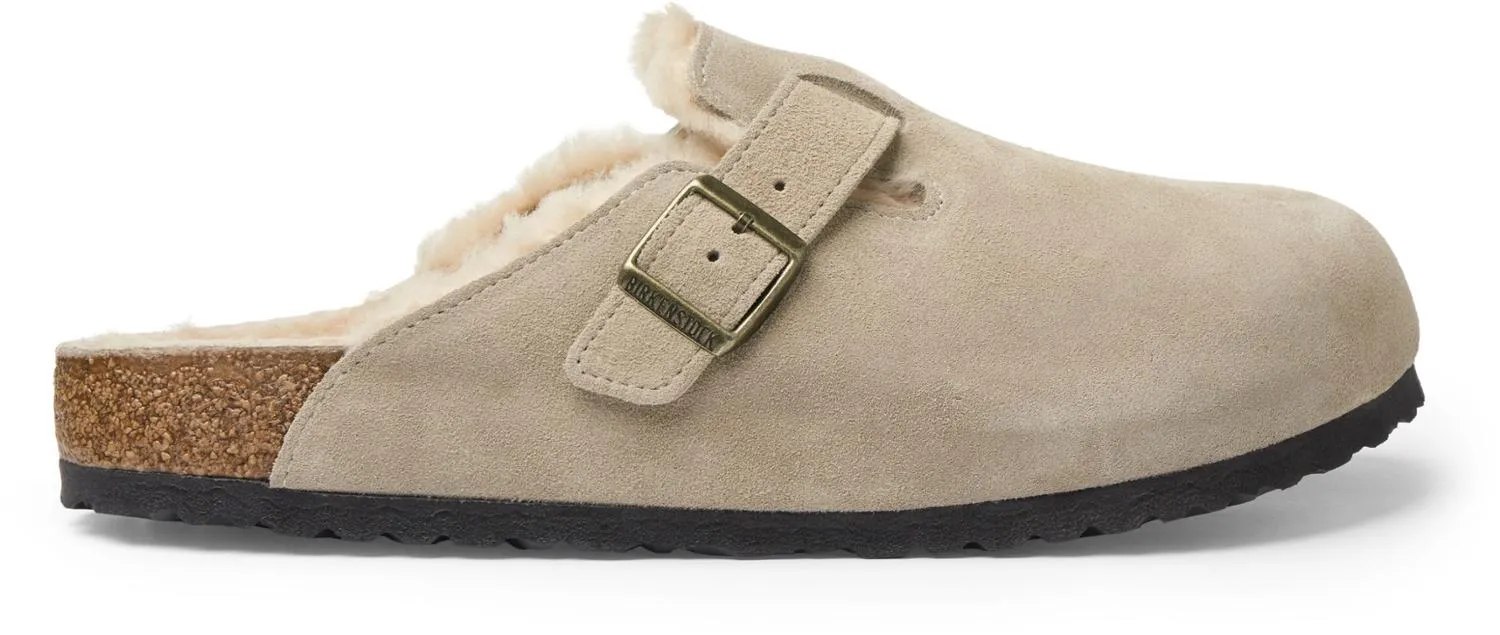 

Бостонские замшевые сабо Birkenstock, Taupe