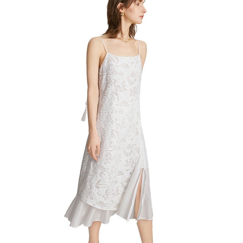 

ELLE Слип-платье Women's White