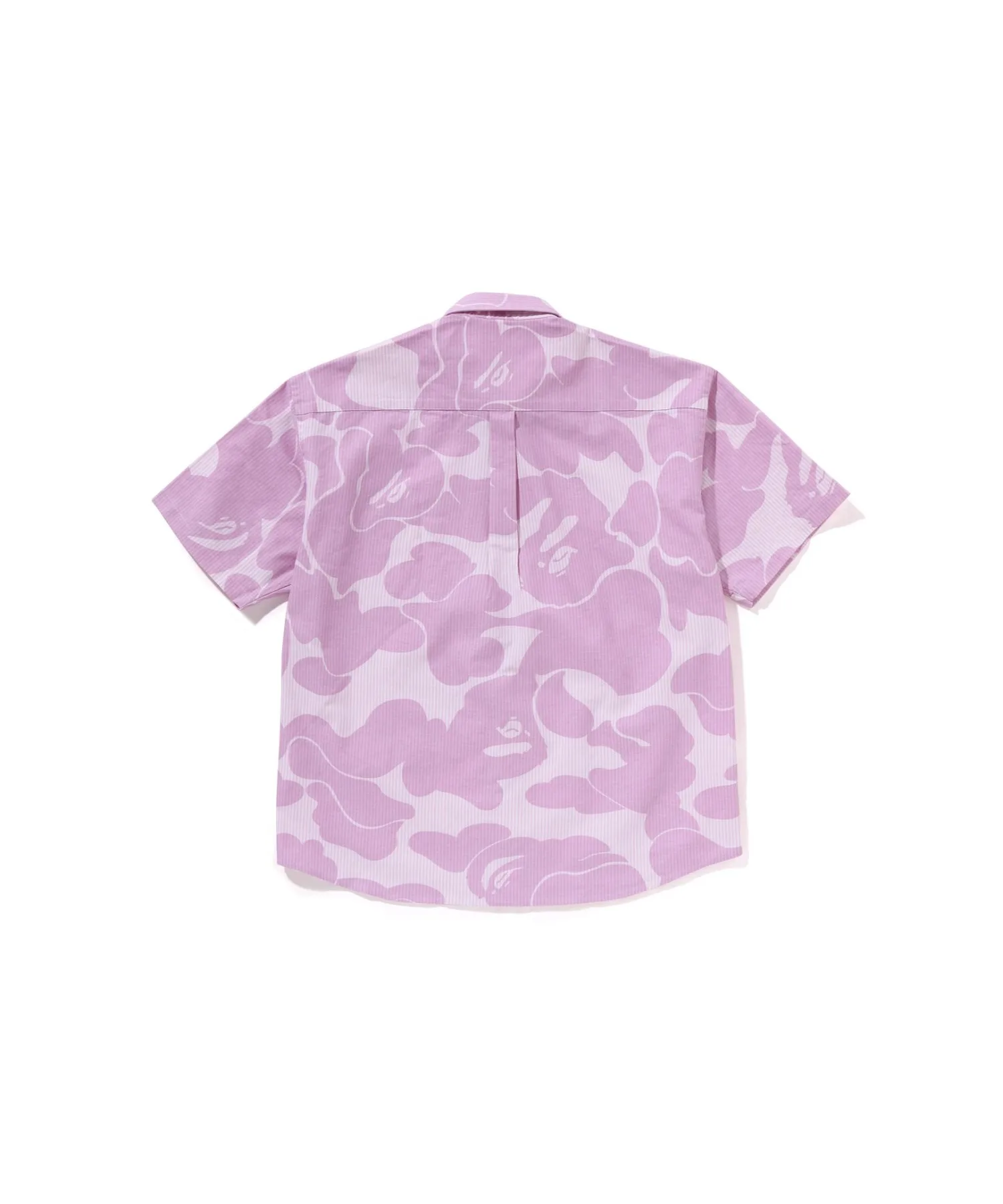 Детская рубашка с камуфляжем и полосками STRIPE CAMO RELAXED FIT SS SHIRT A BATHING APE синий — фото 4