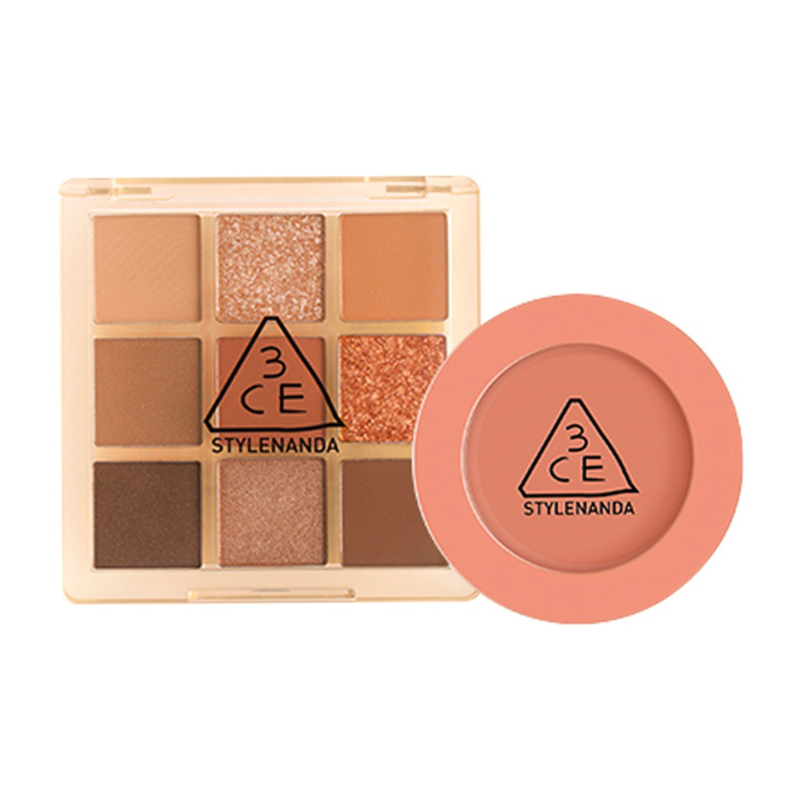 

Тени для век и румяна Velour, набор из двух предметов для осветления тона кожи 3CE