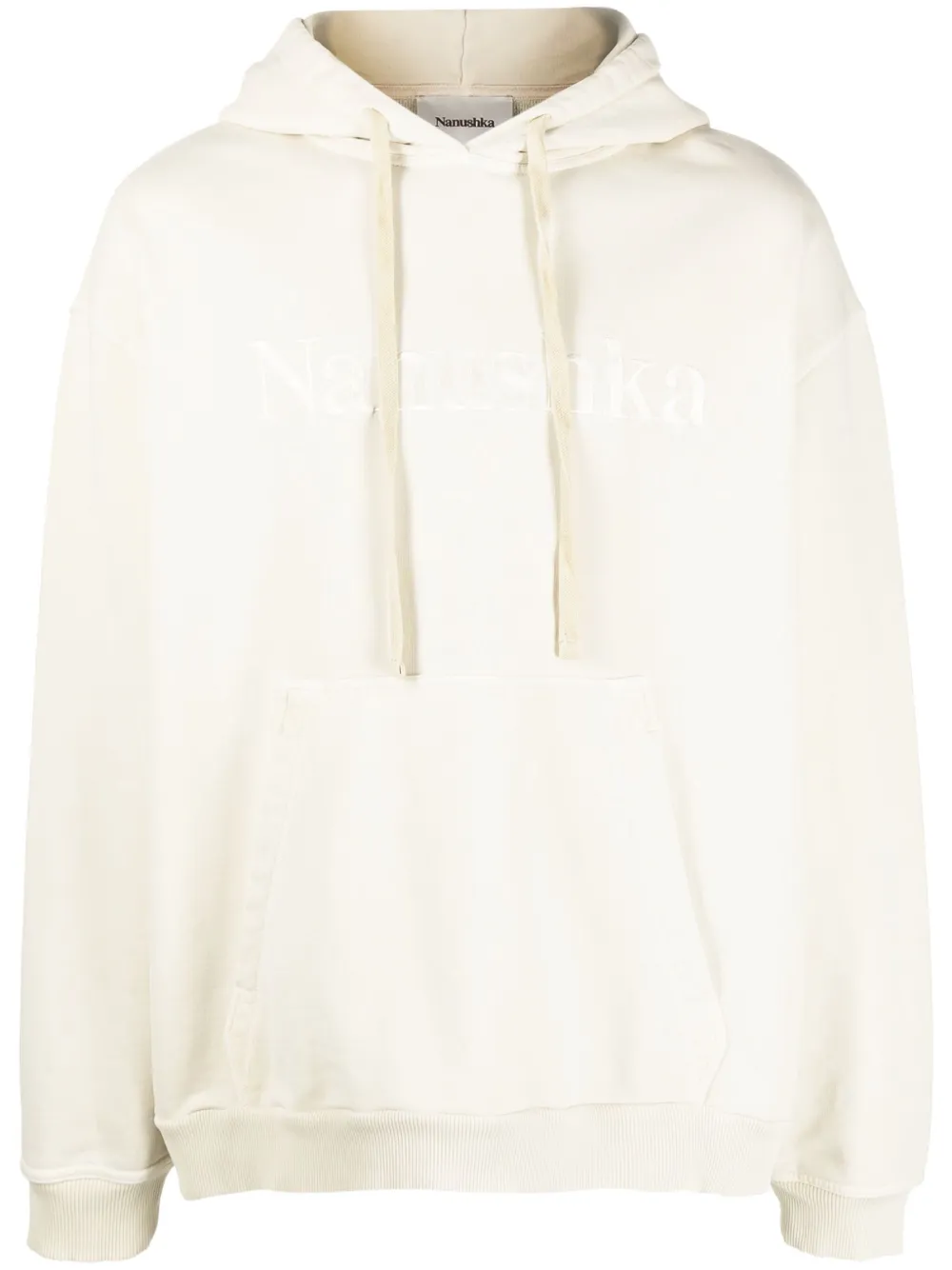 

Худи с вышитым логотипом Nanushka, нейтральный