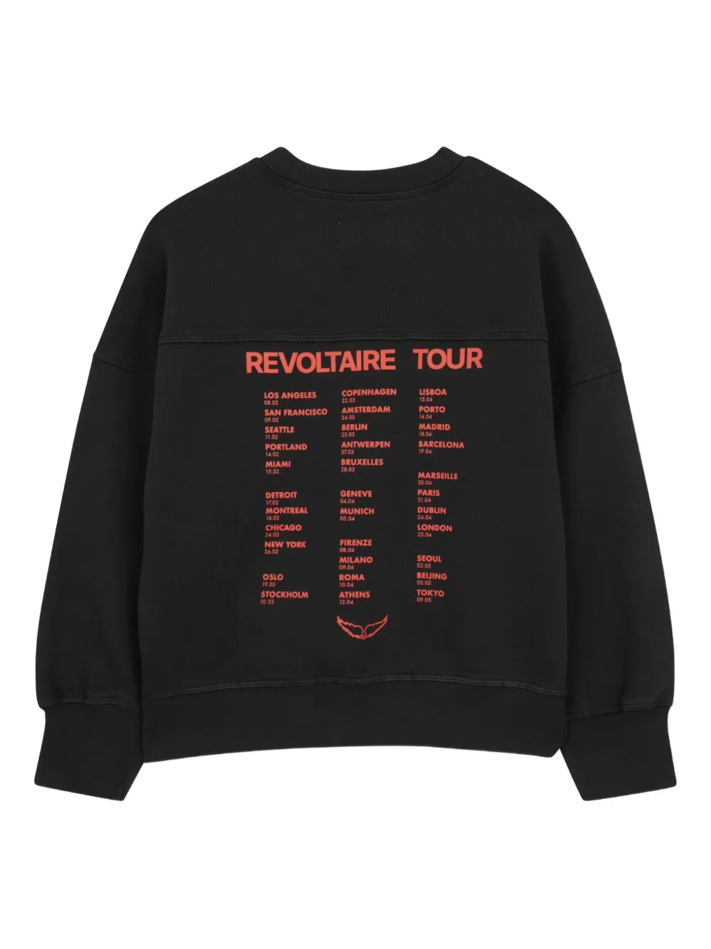 Толстовка с логотипом Zadig & Voltaire Kids, черный — фото 2