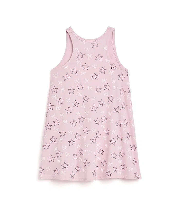 Платье с принтом звезд Cotton Jersey Tank Dress Chaser Kids, Panna Cotta — фото 2