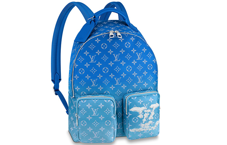 

LOUIS VUITTON Рюкзак с несколькими карманами в облачном монохромном синем цвете