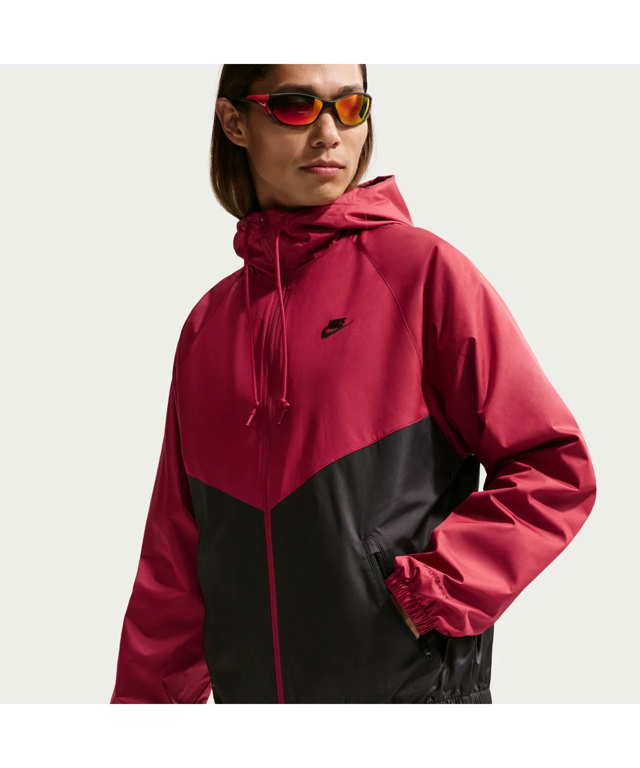 Куртка Nike AS M NK WR LND JKT 26, дождевая, красная