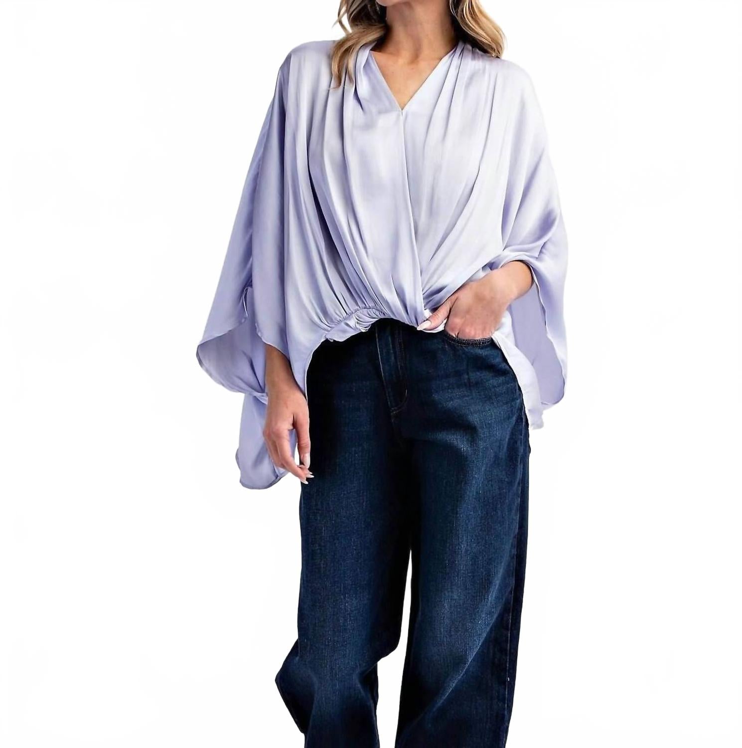 

Блузка Margaret Surplice лилового цвета LLOVE