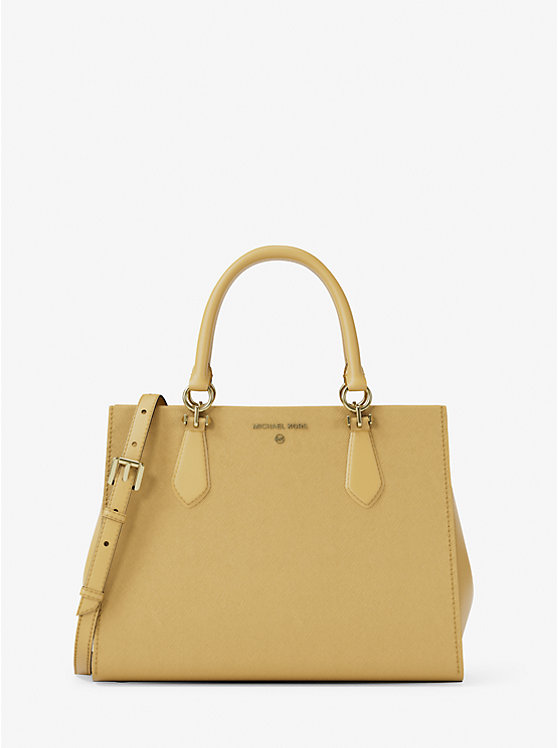 

Сумка Marilyn среднего размера из сафьяновой кожи Michael Kors, желтый