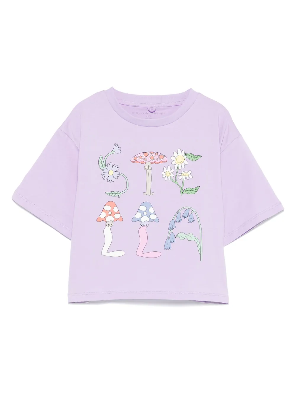 

Футболка с принтом Stella McCartney Kids, фиолетовый