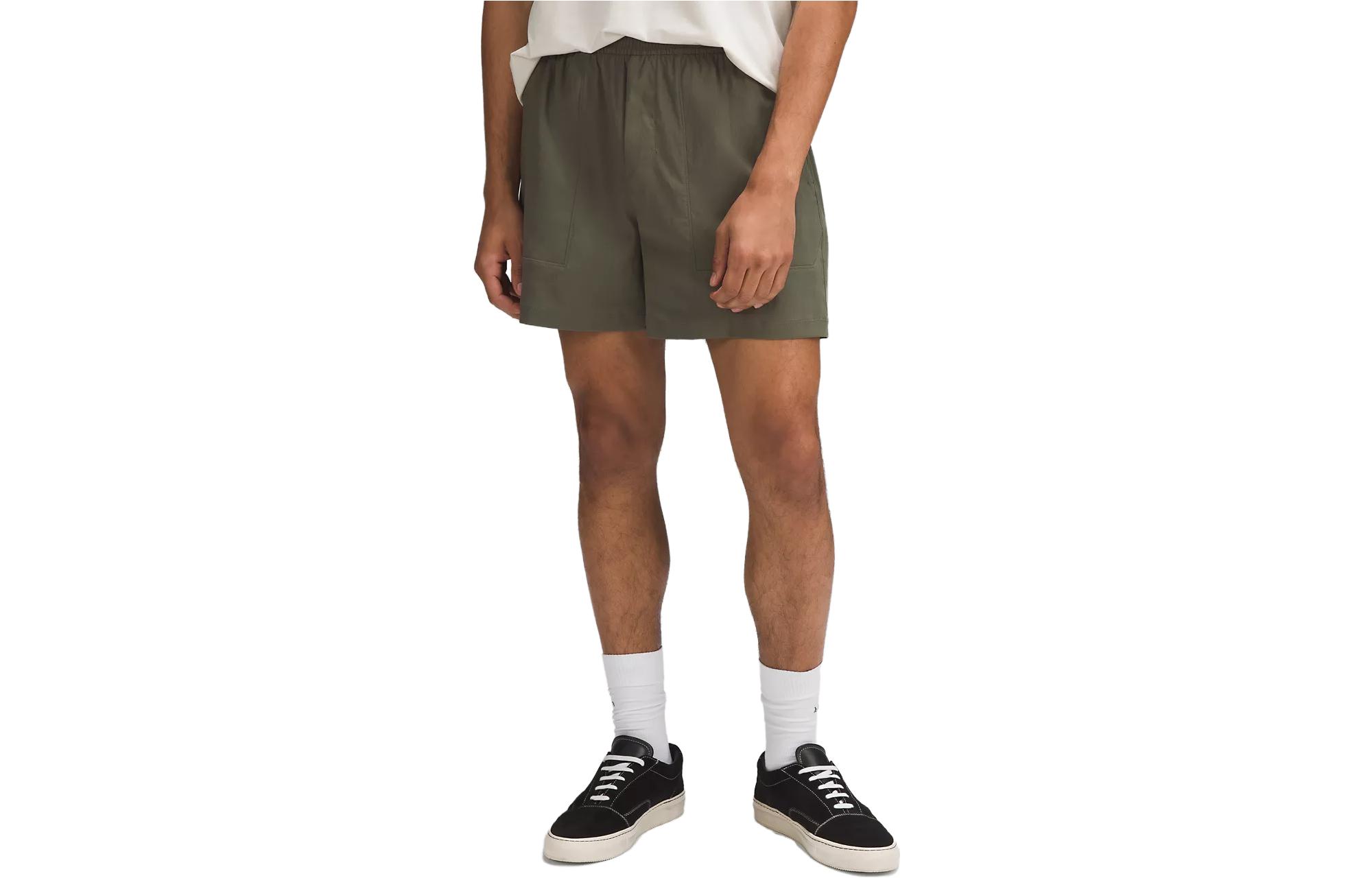 

Боулайн повседневные шорты мужские Lululemon, оливковый