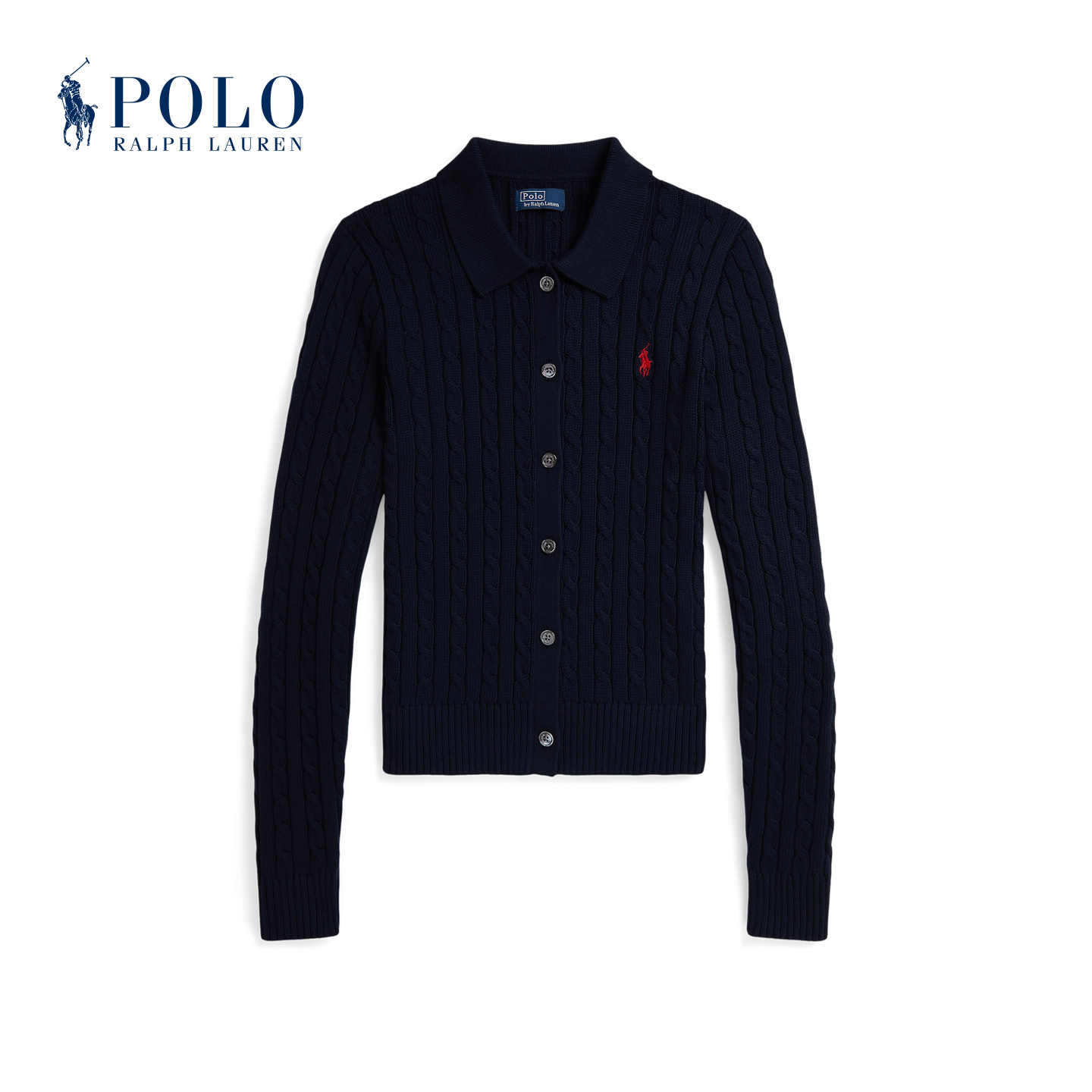 Топ женский Polo Ralph Lauren, темно-синий — фото 2