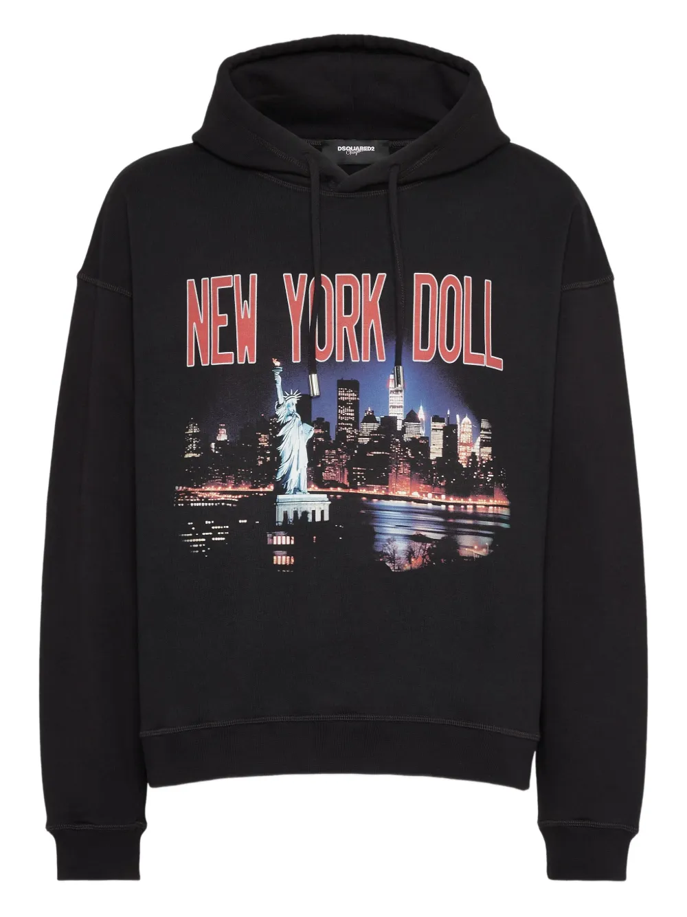 

Худи с графичным принтом DSQUARED2, черный