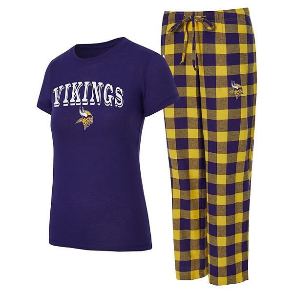 

Женский комплект пижамы flannel pj set concepts sport purple/gold minnesota vikings avondale Unbranded