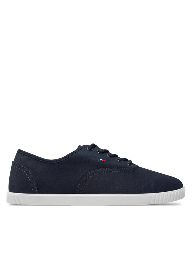 

Тканевые Кроссовки Tommy Hilfiger Canvas Lace Up Sneaker FW0FW07805, темно-синий