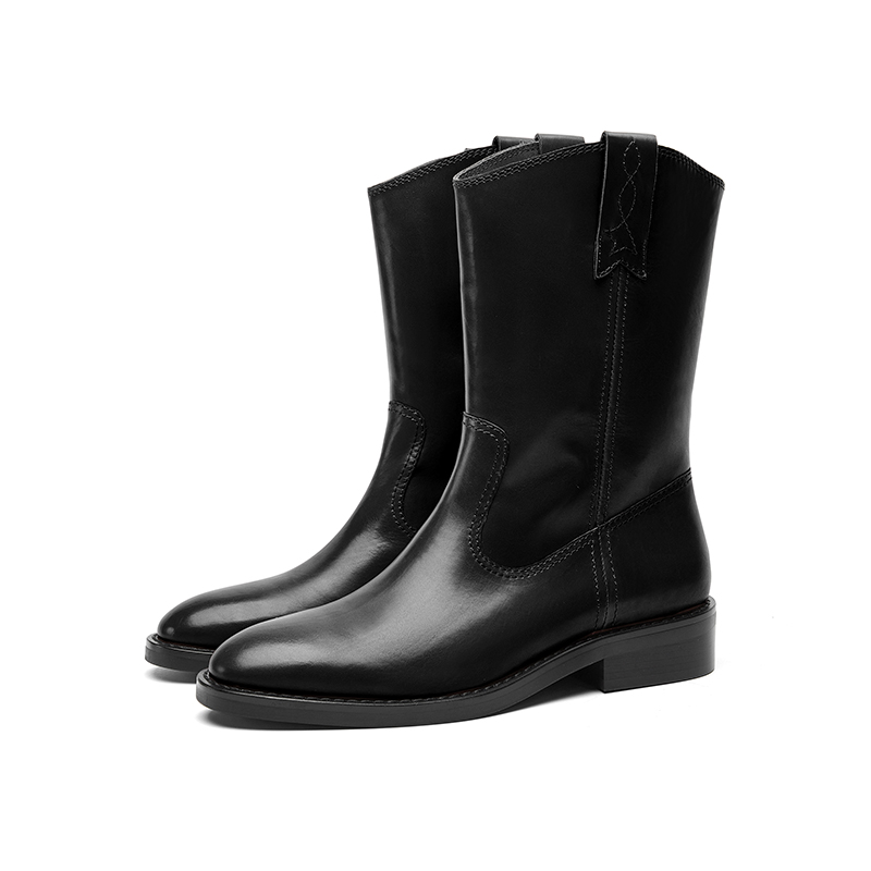 CHERYKALLY Черные женские ботинки на каблуке 3,5 см, цвет Black — фото 2