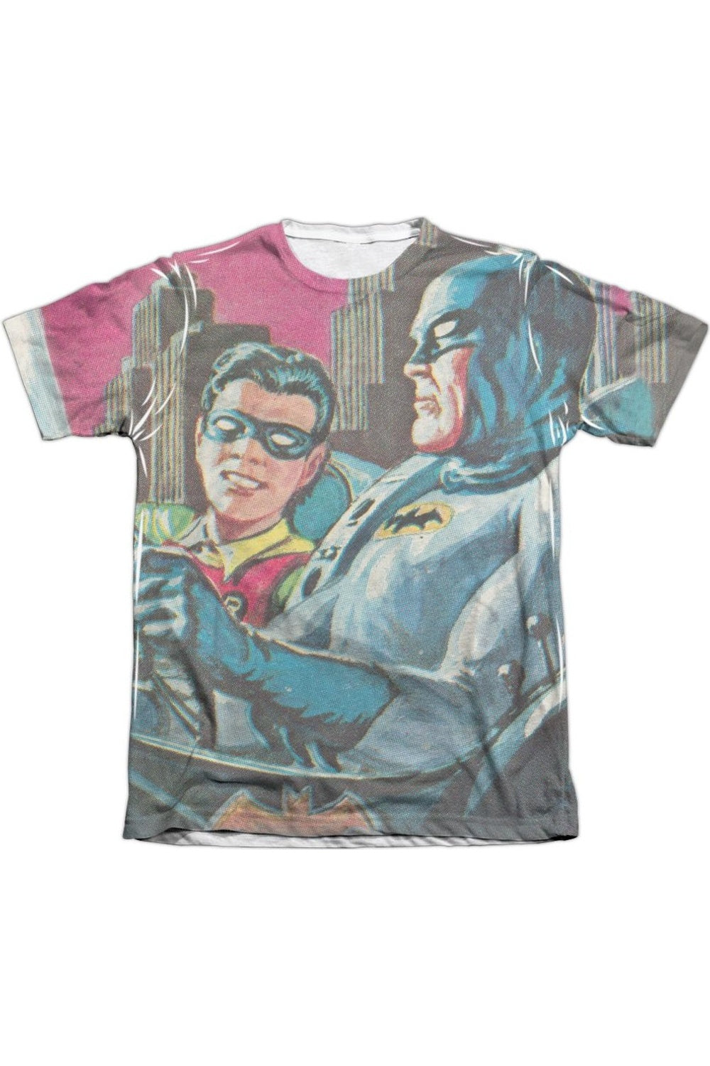 

Футболка Batman Classic Tv Bat Signal для взрослых из полиэстера/хлопка с коротким рукавом / футболка Gildan, белый