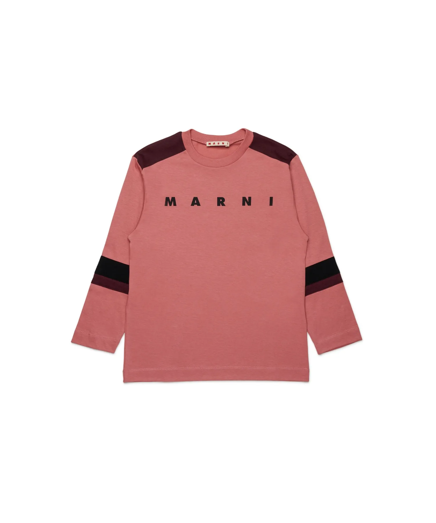 Детская футболка с длинным рукавом MARNI KID розовая