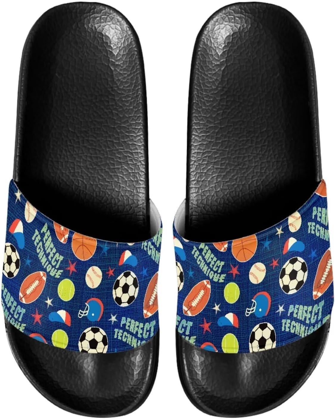 

Мужские домашние сандалии Psesaysky с подушкой, обеспечивающие максимальный комфорт, повседневные сандалии-шлепанцы с открытым носком, нескользящие тапочки, водостойкие мягкие плоские туфли, обувь с одной полосой, Cartoon Balls