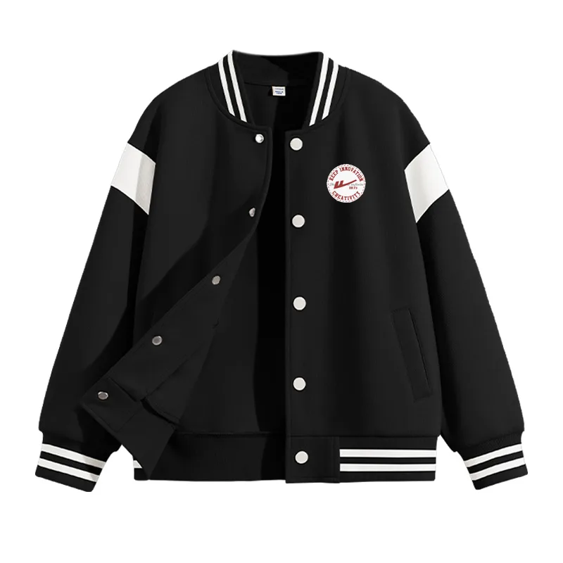 Детская бейсбольная майка со стойкой WARRIOR, Black/H Round Logo K
