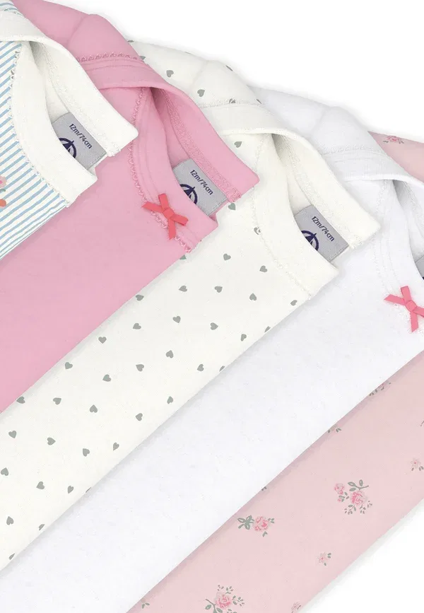Набор из 5 боди Petit Bateau, разноцветный — фото 3