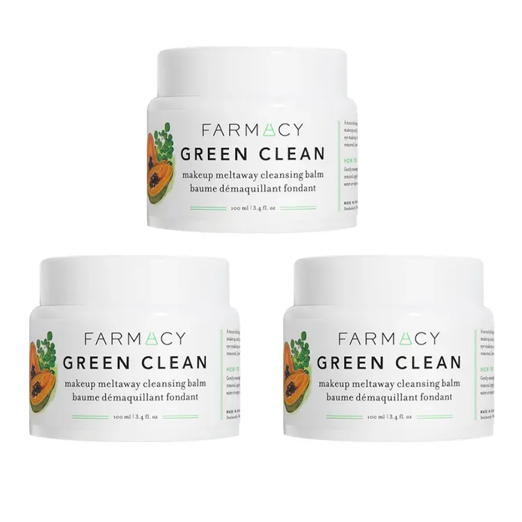 

Очищающий бальзам для глубокого очищения, осветляющий и увлажняющий, 200 мл Farmacy, 100ml*3