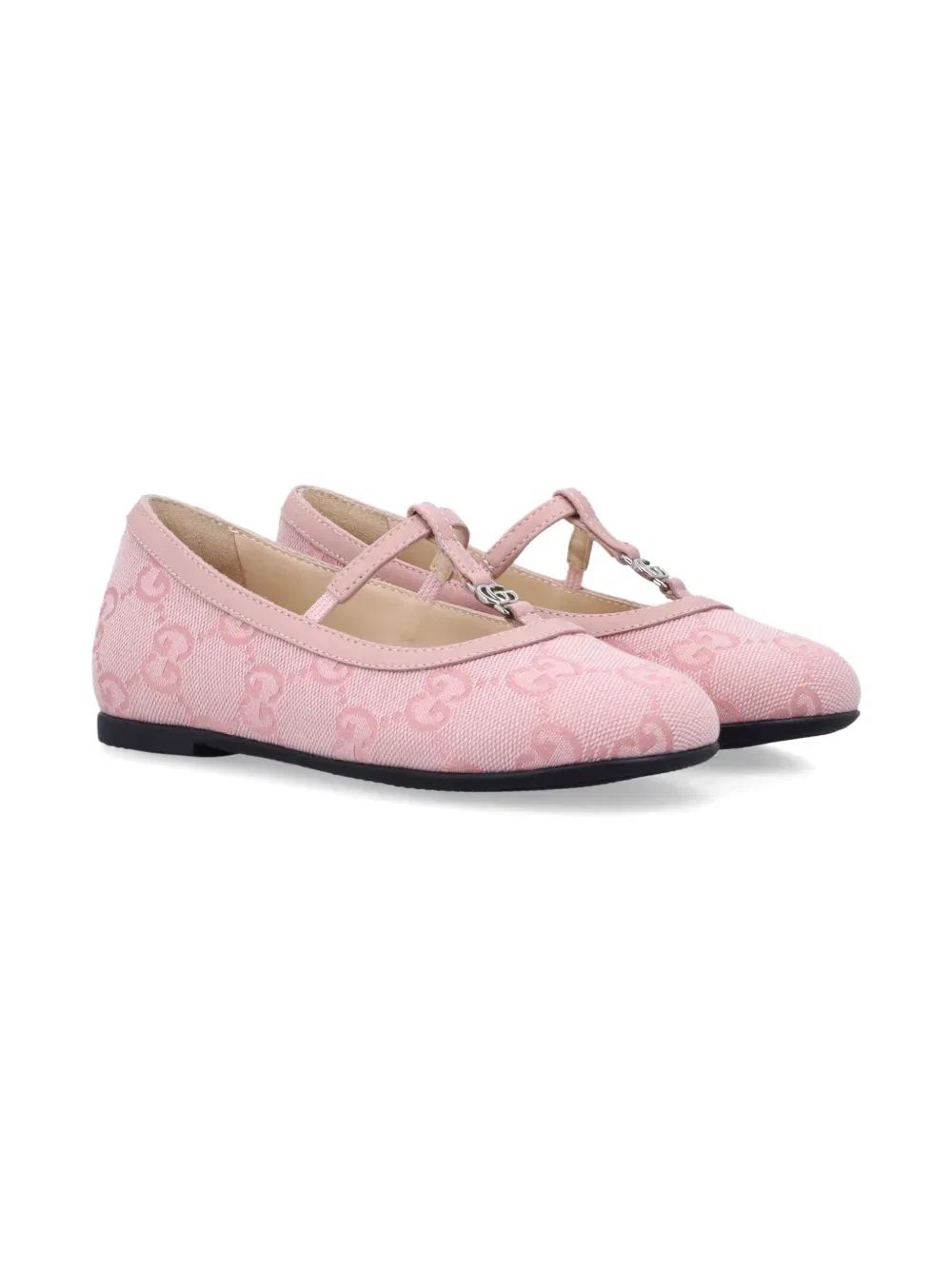 Балетки Double G Gucci Kids, розовый
