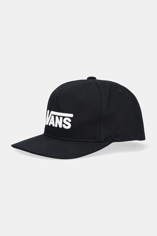 

Детская хлопковая бейсболка Drop V Logo Snapback Vans, черный