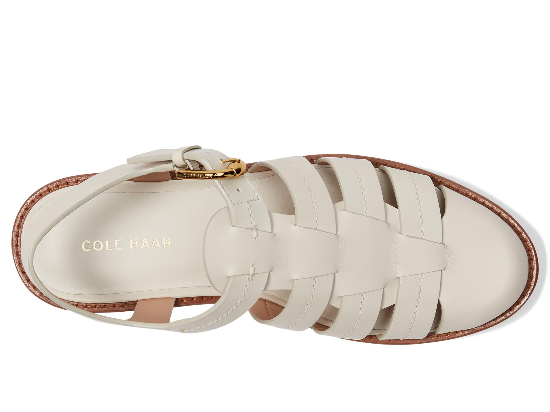 Туфли Cole Haan Tatiana Fisherman Sandals, Ivory Leather — фото 2