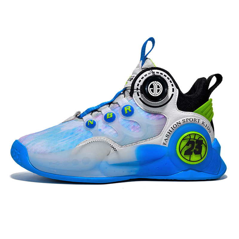 

Нескользящие, износостойкие, легкие, амортизирующие баскетбольные кроссовки для детей Yi Jiabao, синий
