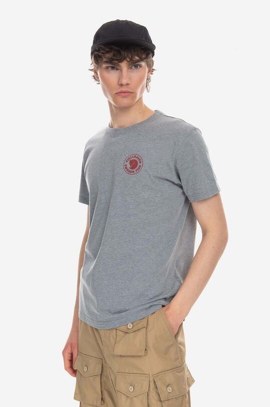

Футболка с логотипом Fox Fjallraven, серый