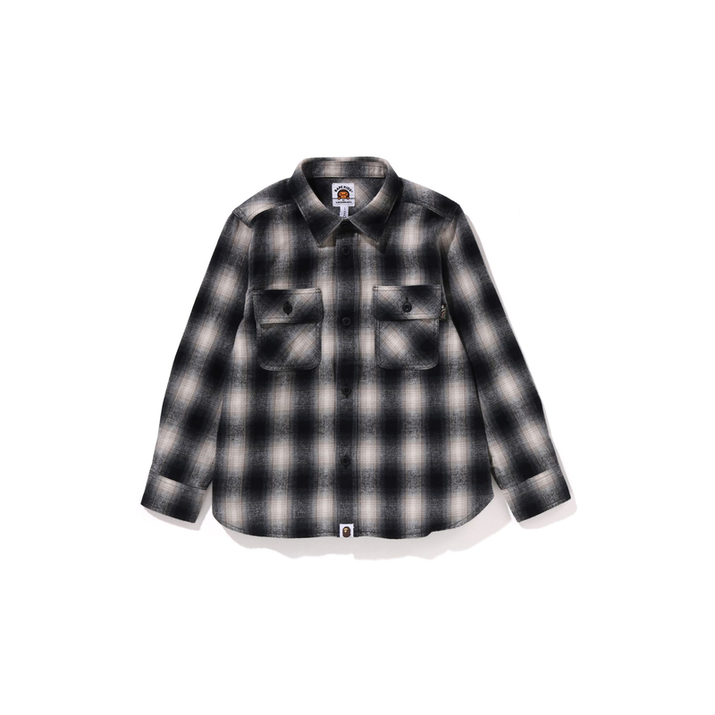 Повседневная рубашка FW25 для детей 3-7 лет A BATHING APE, синий — фото 2