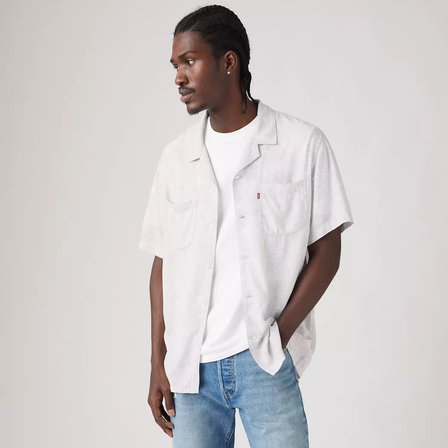 

Классическая рубашка для похода Levi's, цвет Lennox Floral Quiet Grey - Grey