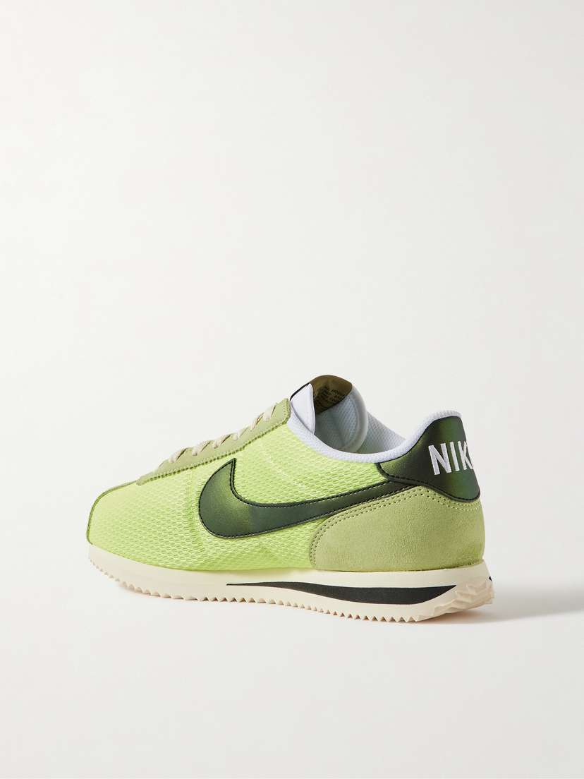 Кроссовки Cortez из кожи и замши с сетчатой отделкой Nike, желтый — фото 3
