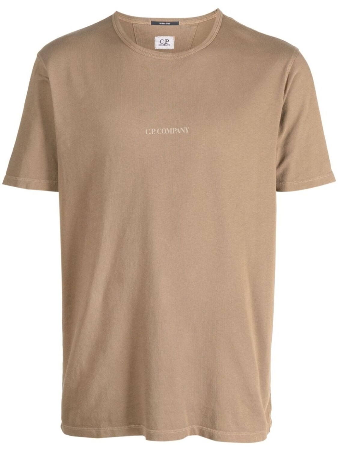 

C.P. Company футболка с логотипом, коричневый