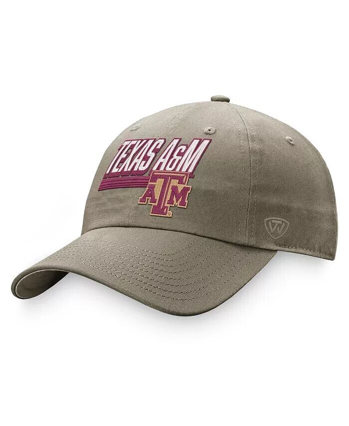 

Мужская регулируемая шляпа цвета хаки Texas A&M Aggies Slice Top Of The World